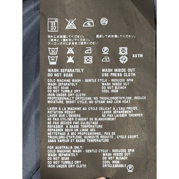 Prada Mens Jacket Size 52 (US L) Bwn/Blue Windbreaker Full Zip Pockets LTWT - Picture 8 of 8